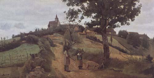 Jean Baptiste Camille  Corot Saint-Andre en Morvan (mk11)